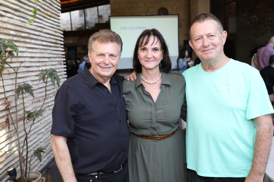 ג'יסון ברזילי, אורנה לוי ומאיר פניגשטיין (צילום: רפי דלויה)