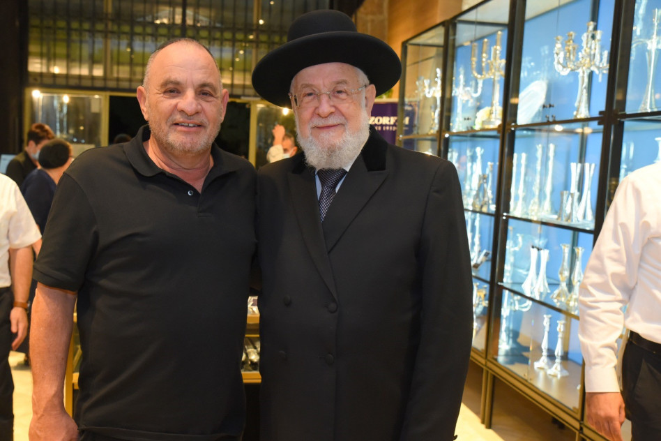 ישראל מאיר לאו ויעקב מרדינגר (צילום: אסף גבאי)