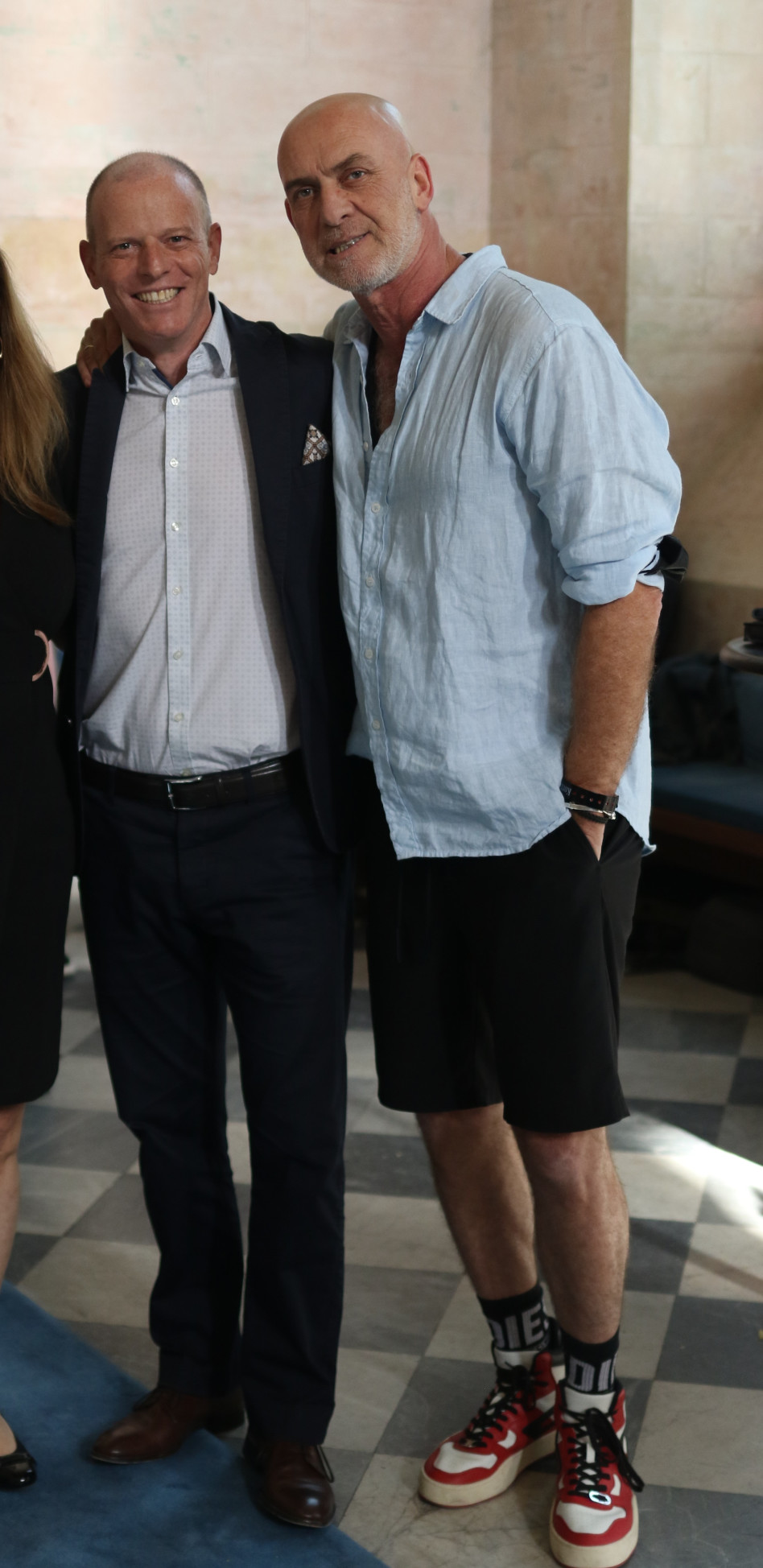 מוטי רייפ ומייקל שמידט (צילום: סזאר ברודרמן)