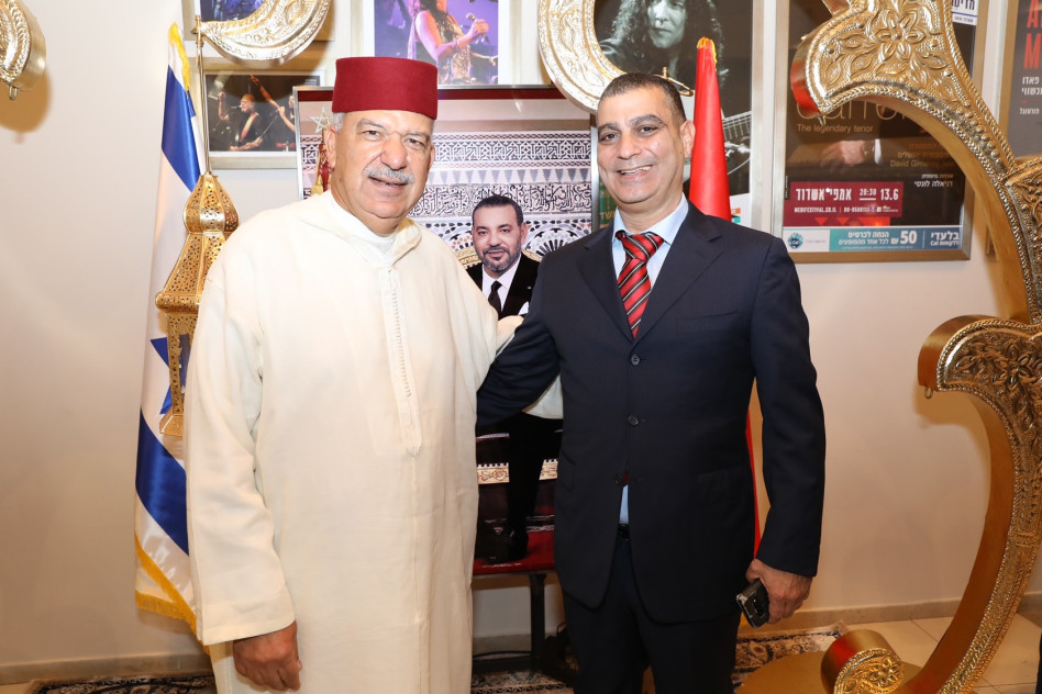 &nbsp;יעקב בן סימון ועבאדראחים ביוד (צילום: רפי דלויה)