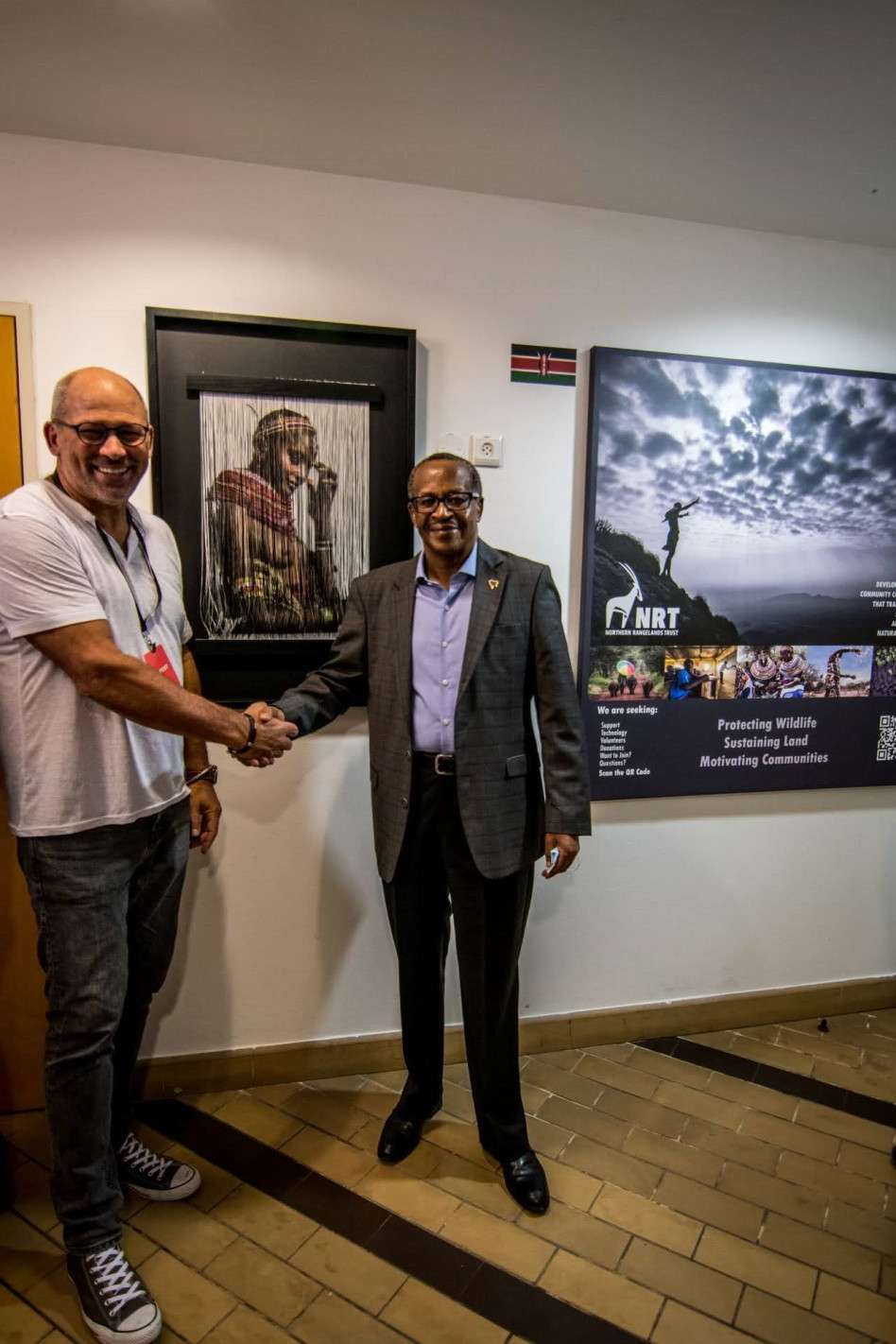 סמואל נ. טויאטה ורמי זאבי (צילום: ד. קאופמן)