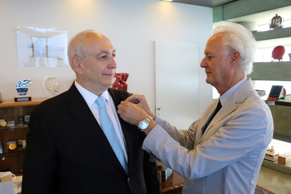 סרג׳ו ברבנטיד וחמי פרס (צילום: חן שנהב)