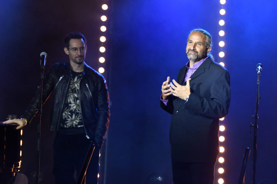 רני אורן ועברי לידר (צילום: דמקה- בית הפקה ירושלמי)