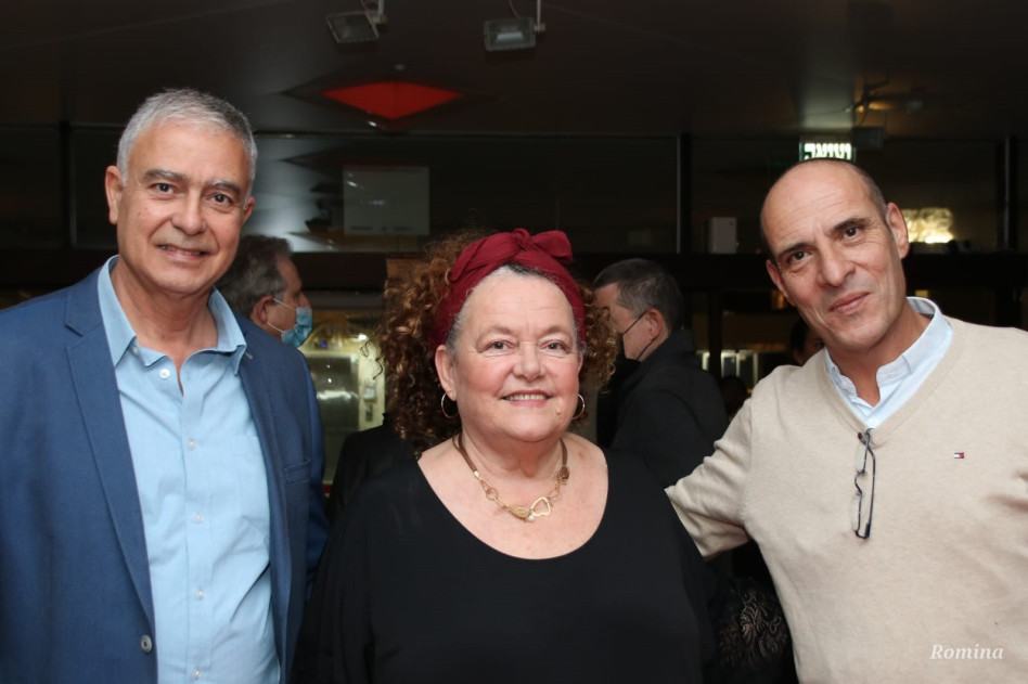  ליאור שמואלי, לאה שבת ואריה בכר  (צילום: רומינה כהן)