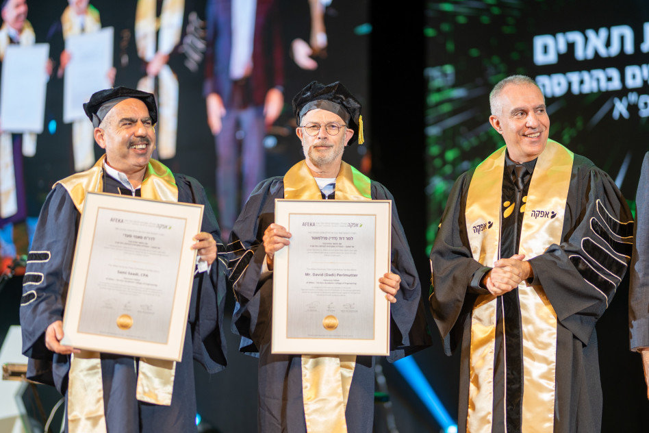 עמי מויאל, דוד (דדי) פרלמוטר וסאמי סעדי (צילום: יניב כאדר)