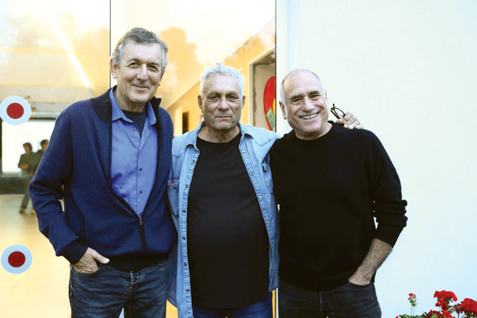 דיוויד ברוזה, יהודה עדר ויוני רכטר (צילום: אסף לב)