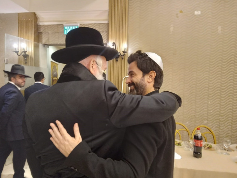 Yehuda Levy, Rabbi Yitzchak David Grossman (Photo: Courtesy of Itzik Ohana and 'The Rebbetzin of Instagram')