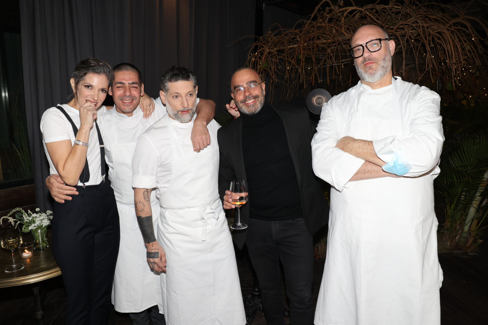 מושיק רוט, אבי בן טל, אסף גרניט, יוסי שטרית, רותי רוסו (צילום: רפי דלויה)