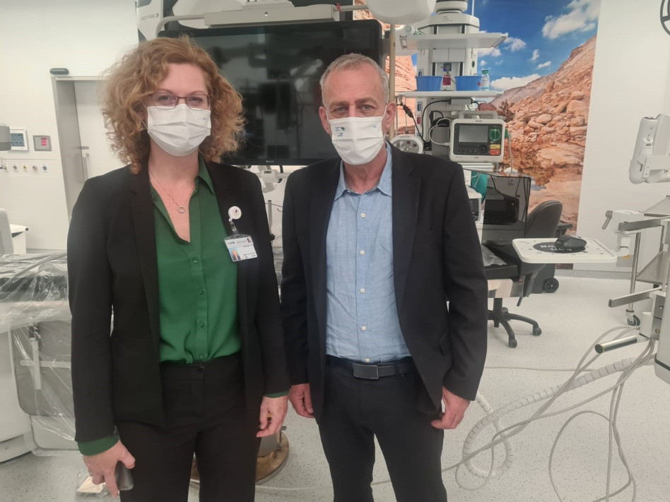 נחמן אש וענת אנגל (צילום: המרכז הרפואי וולפסון)