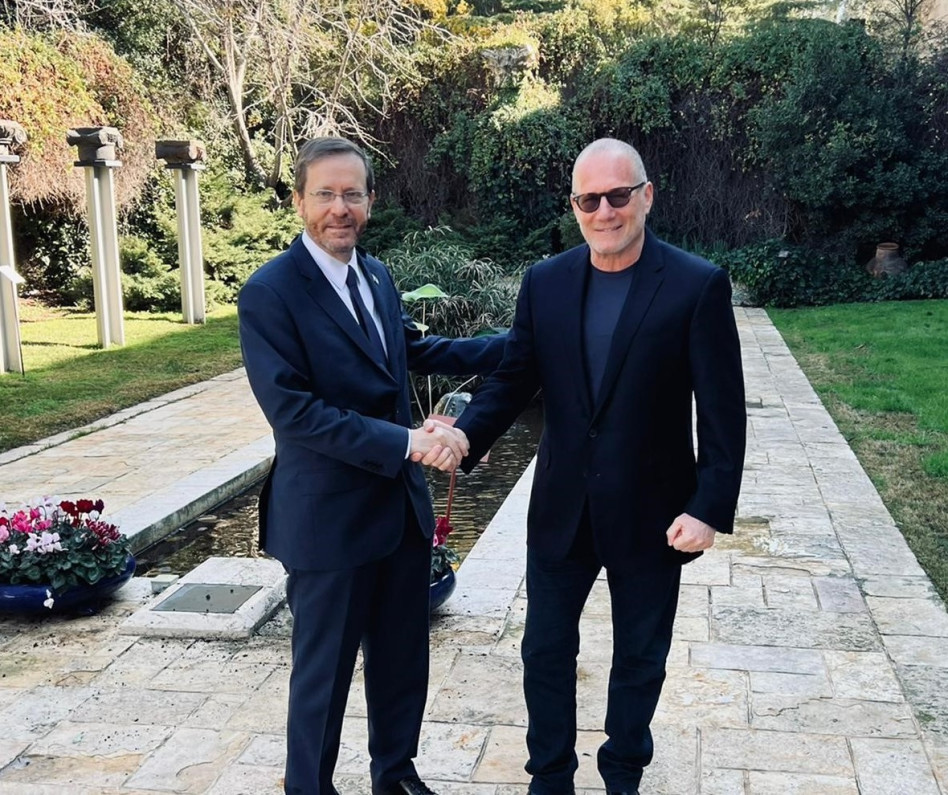 רוני דואק ויצחק הרצוג (צילום: באדיבות ארגון שיתופים)