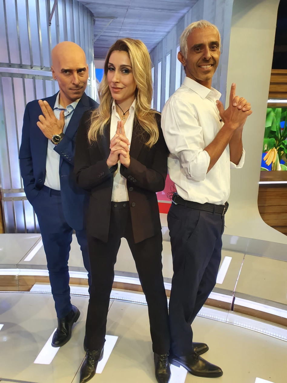 אלי פיניש, שני כהן, מריאנו אידלמן (צילום: יח''צ קשת)