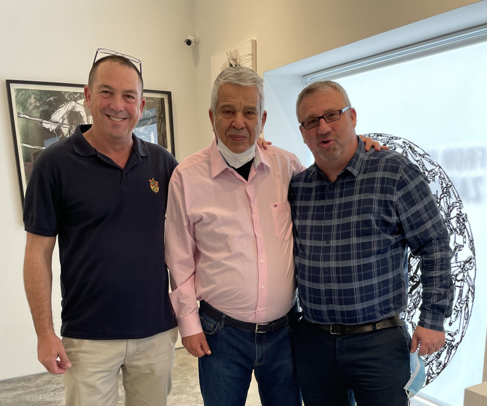 מאיר אורנשטיין, מוטי אורנשטיין ורז פרל  (צילום: באדיבות הצופים)