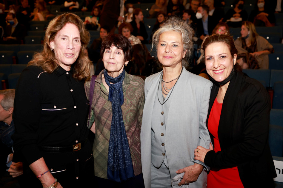  גלית לנדאו-אפשטיין, מרי שק, אנט מסאז'ה ועירית רפפורט (צילום: גיא יחיאלי)