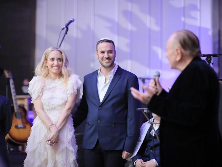 מוריס קאהן, משה פארן ודפנה ג'קסון (צילום: טל שמעוני)