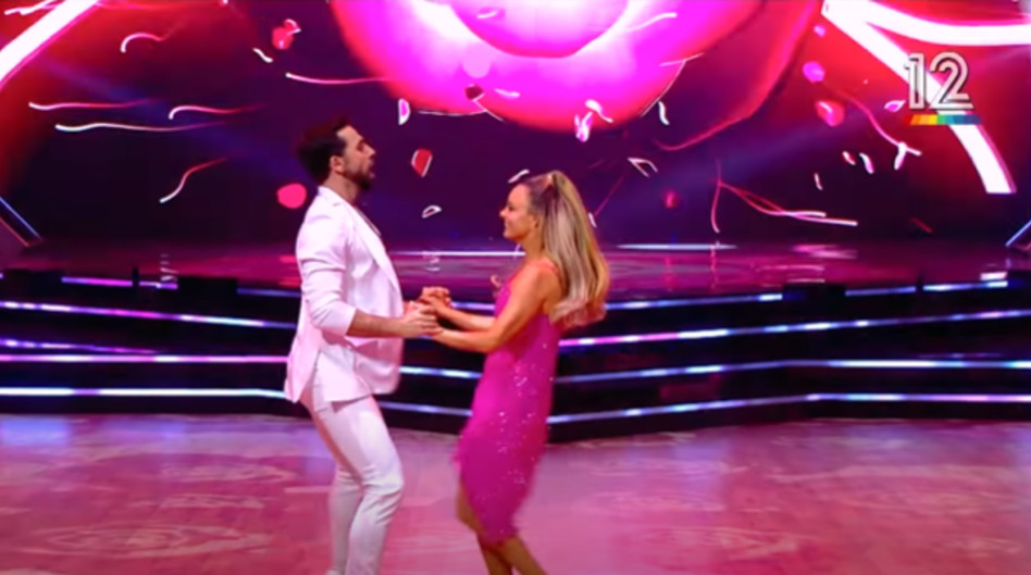 יעל בר זוהר ב''רוקדים עם כוכבים'' (צילום: צילום מסך קשת 12)