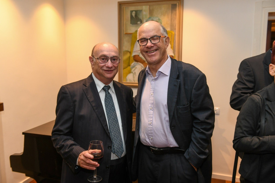 דיוויד אסיא וגדעון המבורגר (צילום: איתי בלסון, מכון ויצמן)