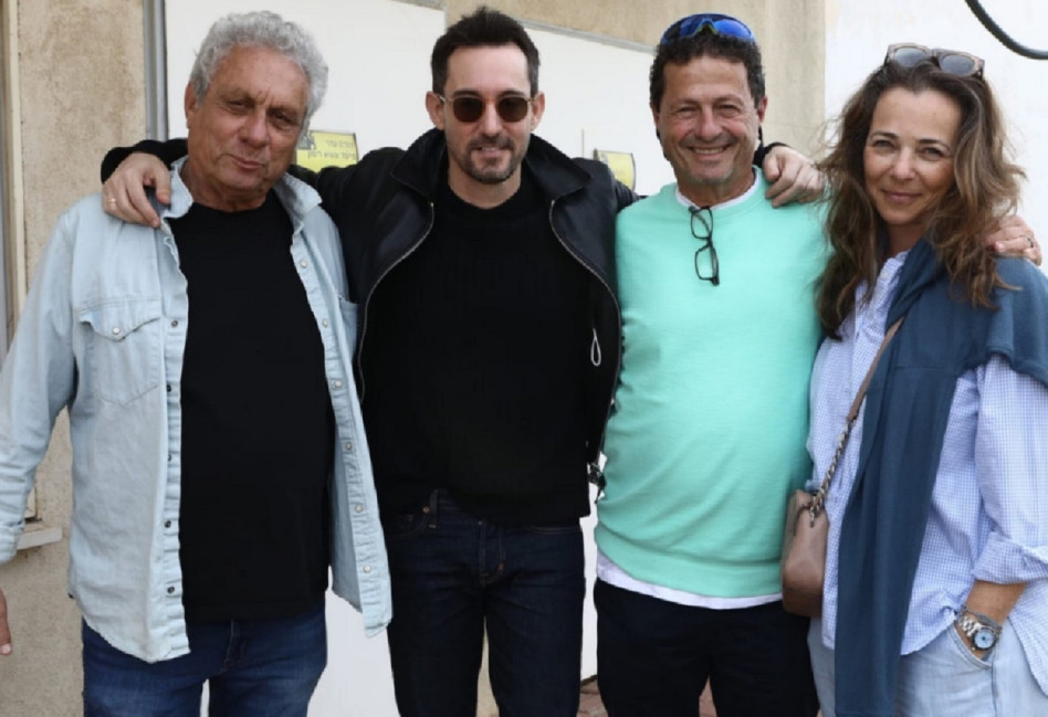 ענת ואודי אנג'ל, עברי לידר ויהודה עדר (צילום: אסף לב)