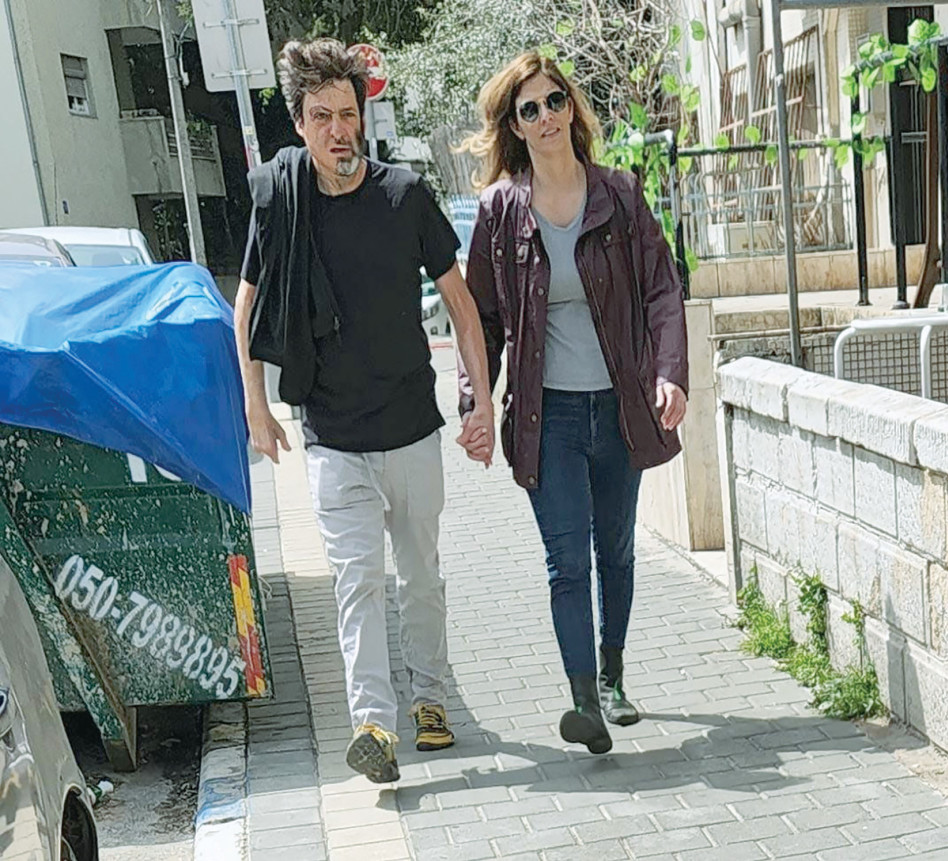 דן אריאלי ובת הזוג (צילום: בן חיים)