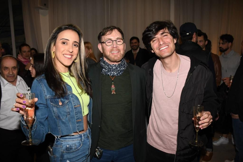 מני ממטרה, דוד דביר, פרלה דנוך (צילום: אביב חופי)