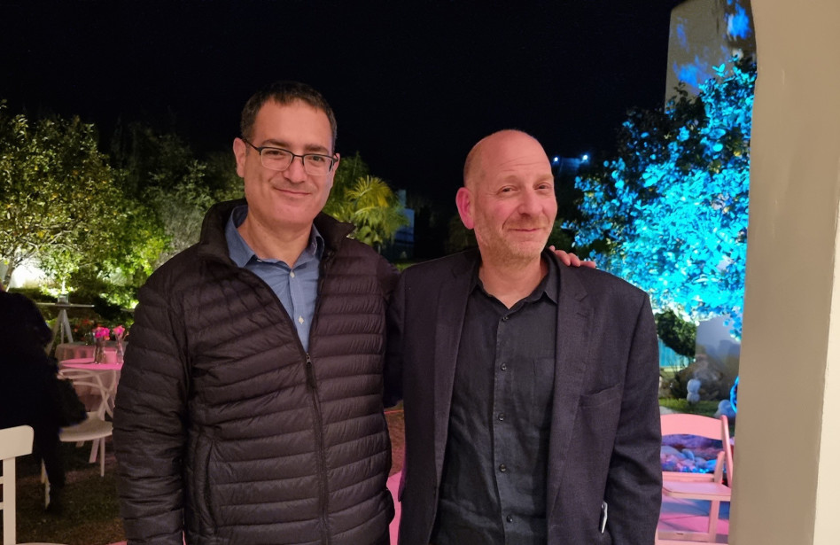 יוני בוגט ומשה בר סימן-טוב (צילום: דביר אסולין)