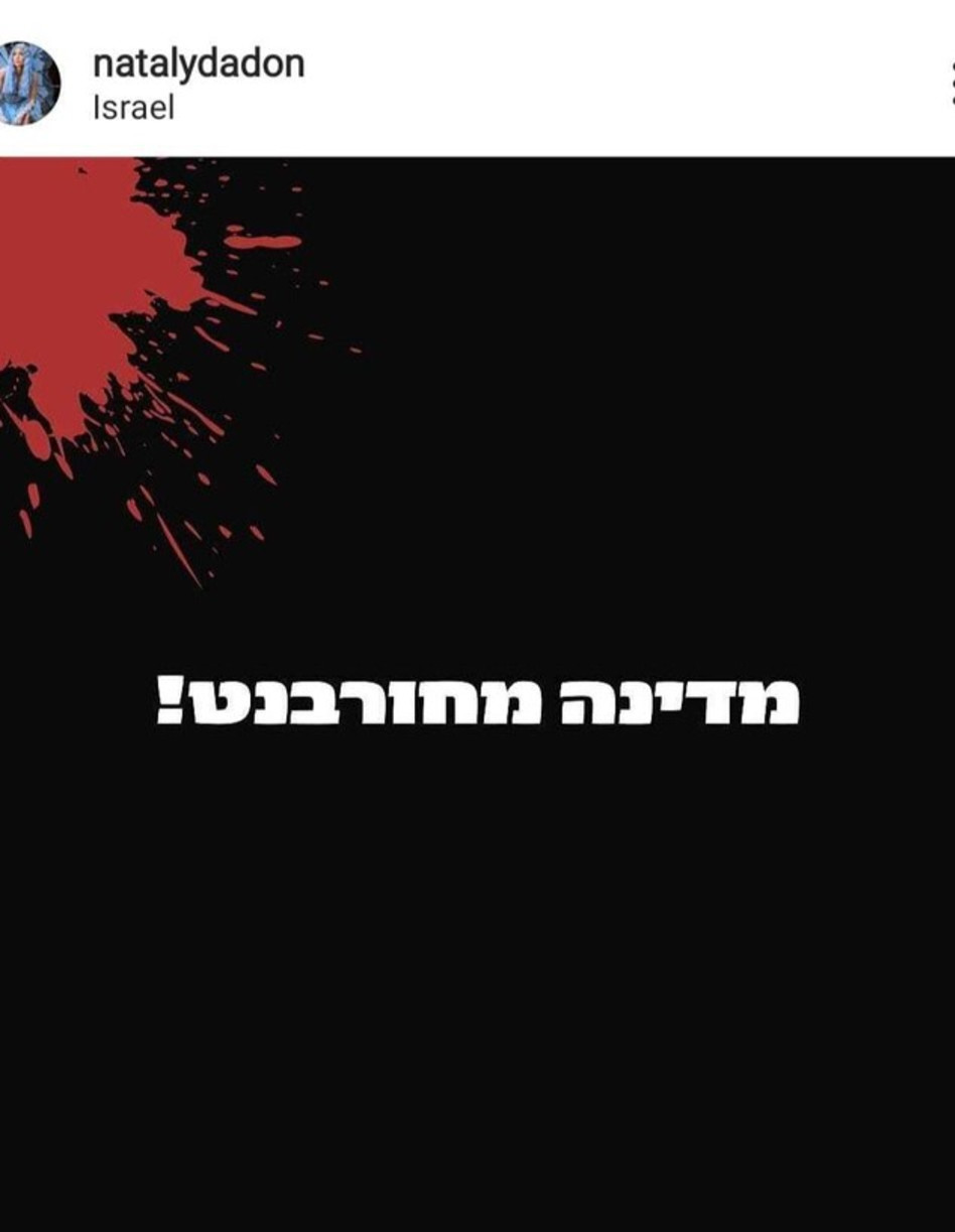 הפוסט שהעלתה נטלי דדון (צילום: צילום מסך אינסטגרם)