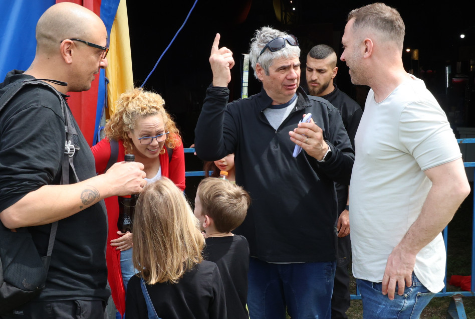 אוהד חיטמן, גיא מרוז, אורלי וילנאי (צילום: רפי דלויה)