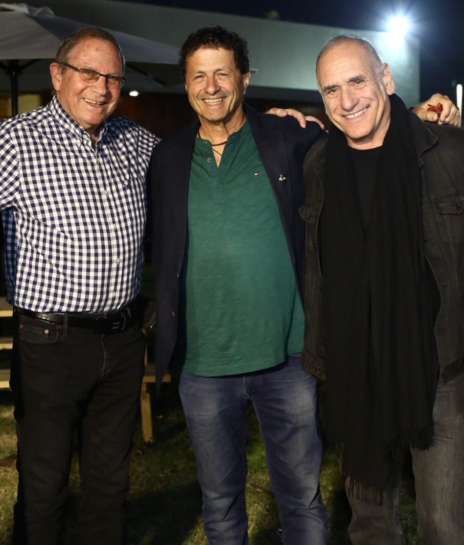 דיוויד ברוזה, אודי אנג'ל ואורי סלונים (צילום: אסף לב)