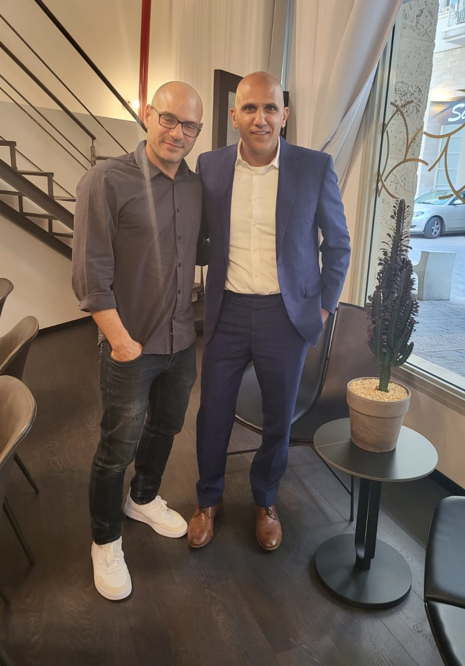 אוהד חמו ועורך הדין אסף שרעף (צילום: פרטי)