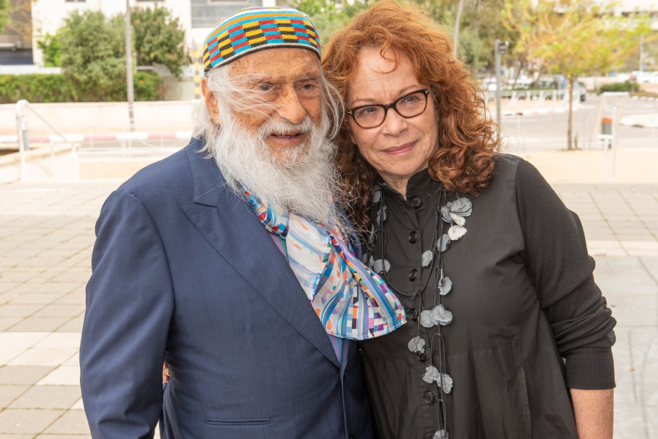 רותי מקבי ויעקב אגם (צילום: אבי קקון)