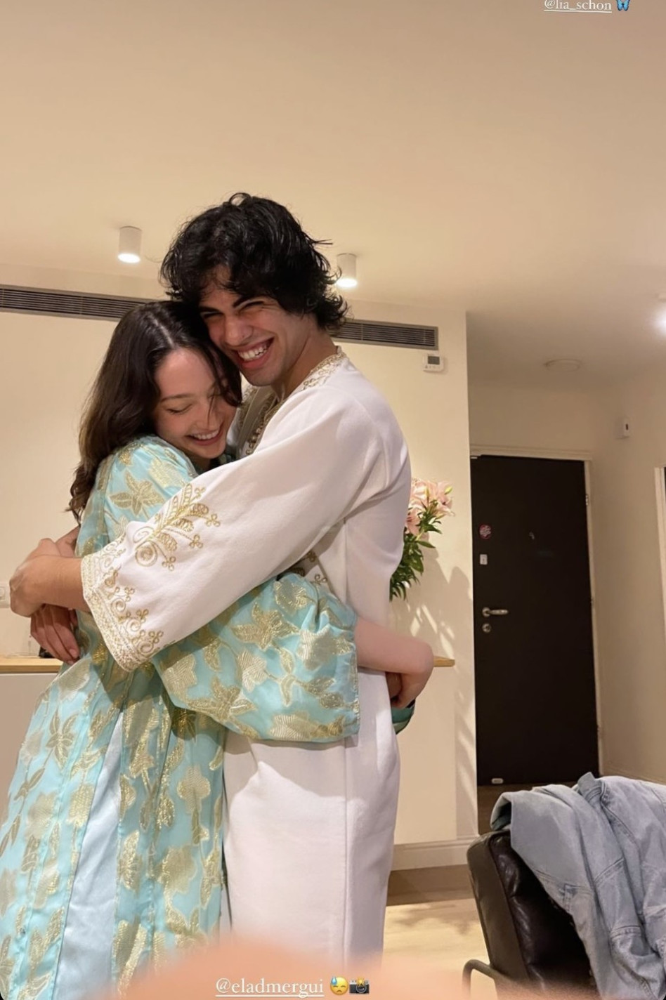 יהונתן מרגי, ליה שון (צילום: צילום מסך אינסטגרם)