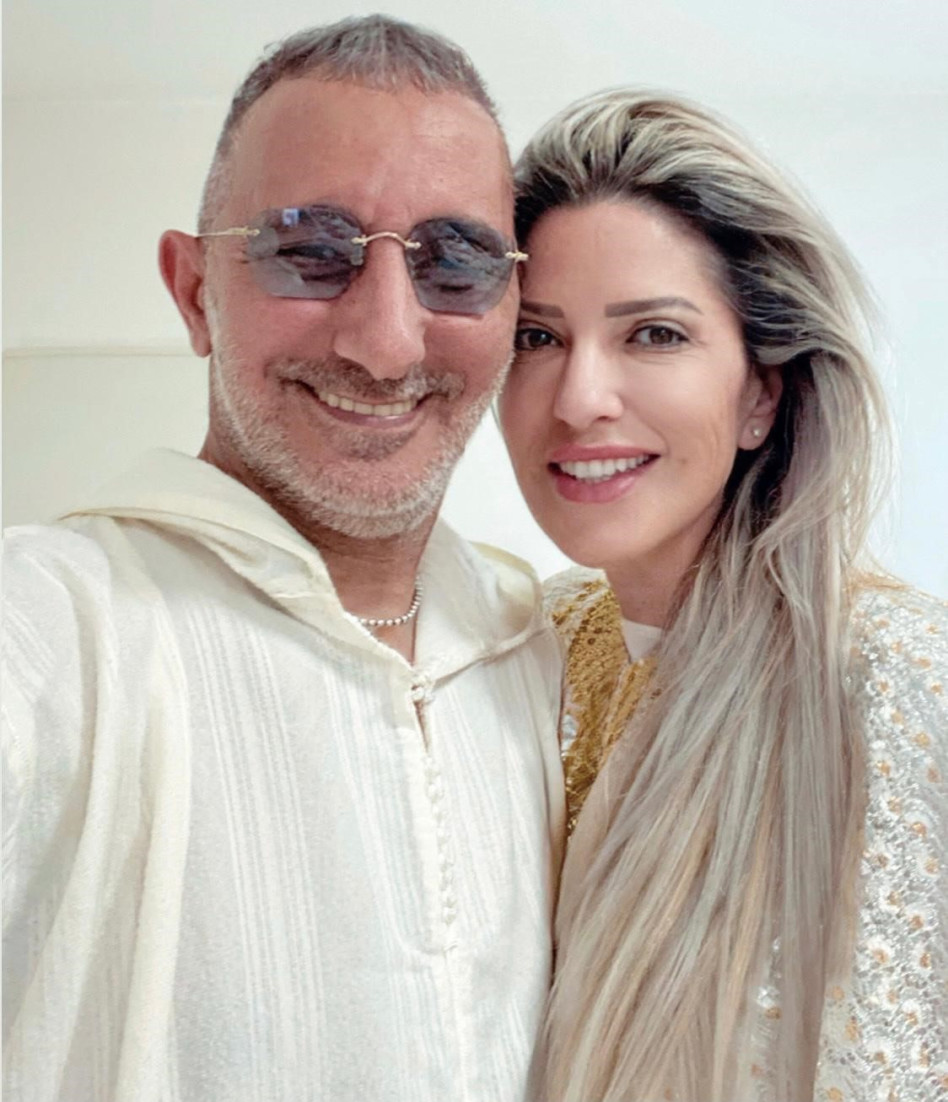 שמעון בוסקילה ובת הזוג יפעת (צילום: יח''צ)