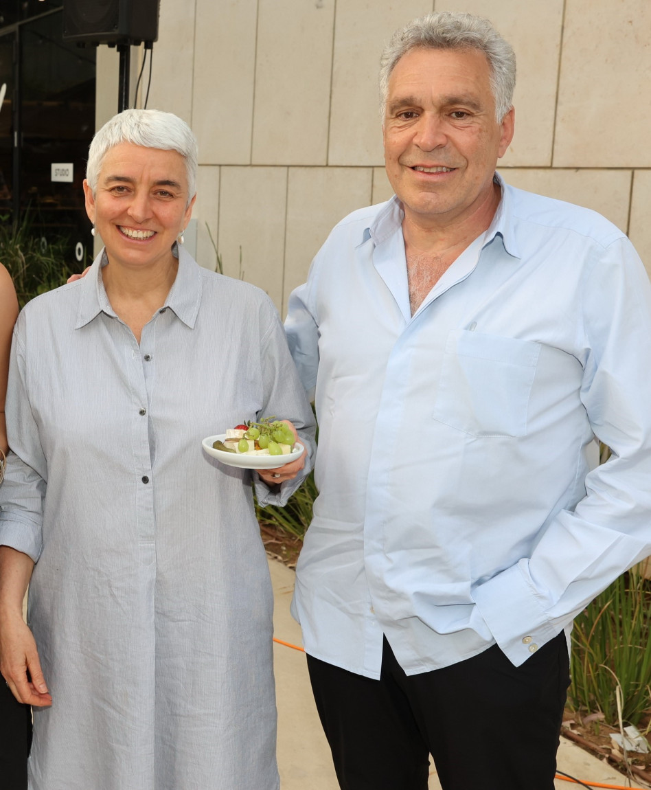 פיליפ ברנאר והאטי ברג (צילום: איציק בירן)