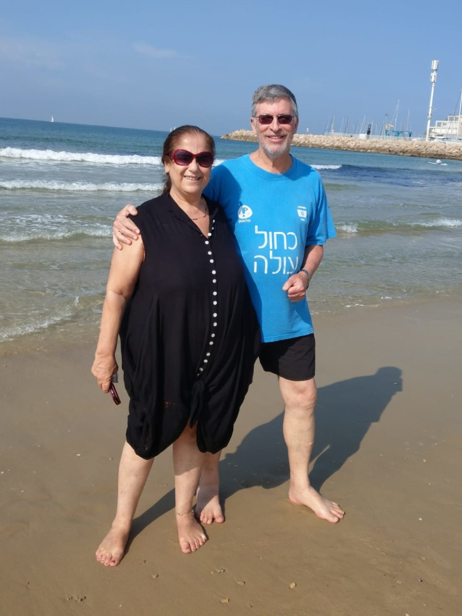 שלושה שבועות לפני הפרידה. אבשלום קור ונאוה אחירון (צילום: דני בן לולו)