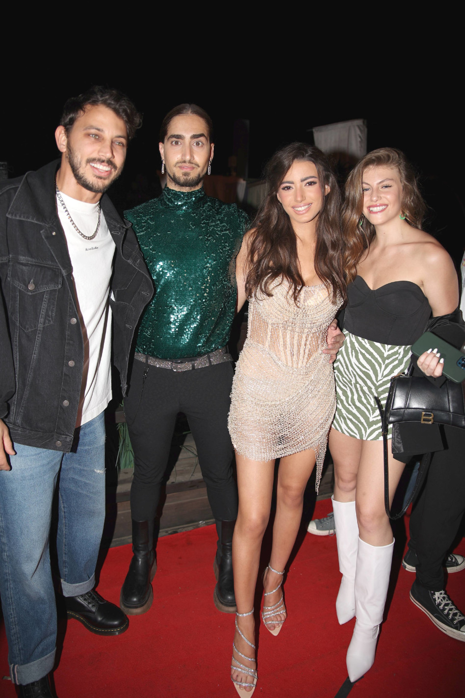 טיילור מלכוב, ירין בוזגלו, שון בלאיש, לירן דנינו (צילום: אור גפן)