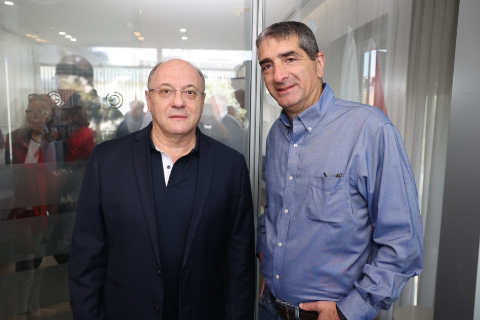 יצחק קרייס וליאו ליידרמן (צילום: רפי דלויה)