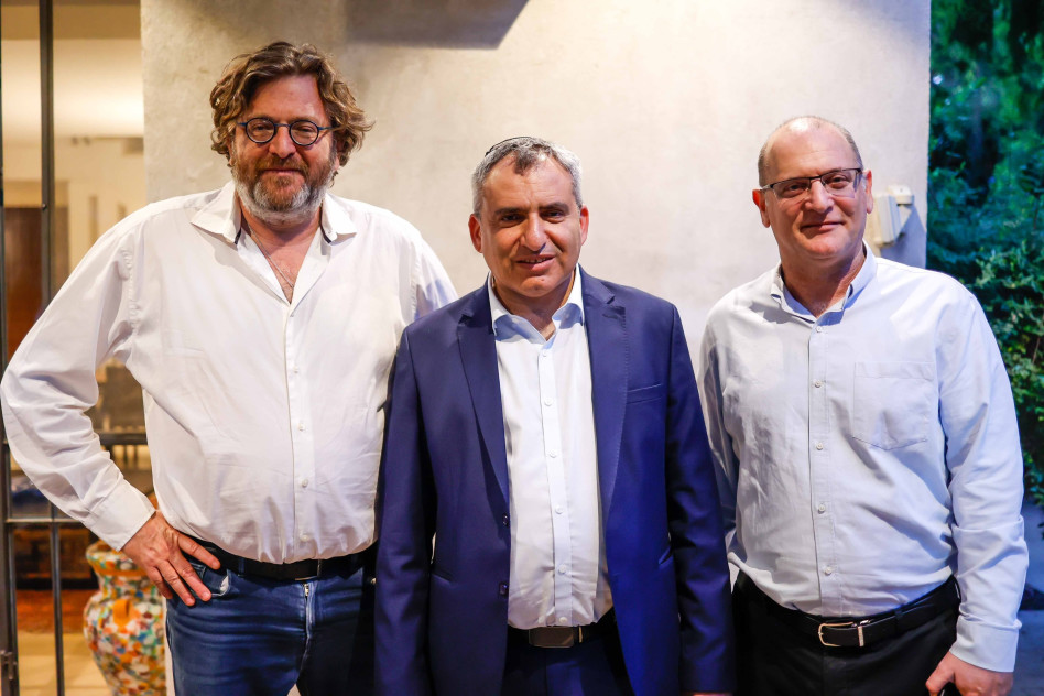 אורי פז, זאב אלקין וערן רולס (צילום: דרור סיתהכל)