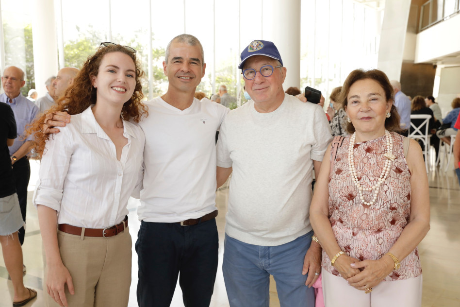 לינדה ויצחק סגול, שי אפרתי ודנה ונקרט (צילום: יעל צור)