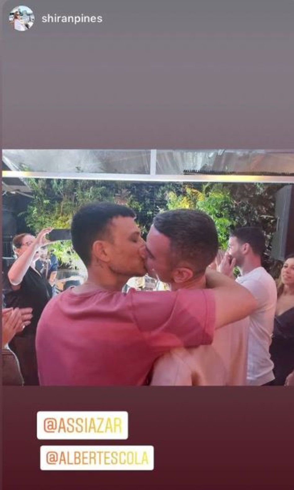 אסי עזר, אלברט אסקולה (צילום: צילום מסך אינסטגרם)