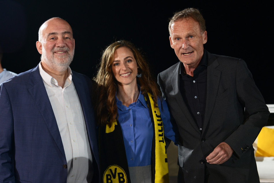 האנס יואכים ואצקה, מירב כהן ורון פרושאור (צילום: מוקי שוורץ)