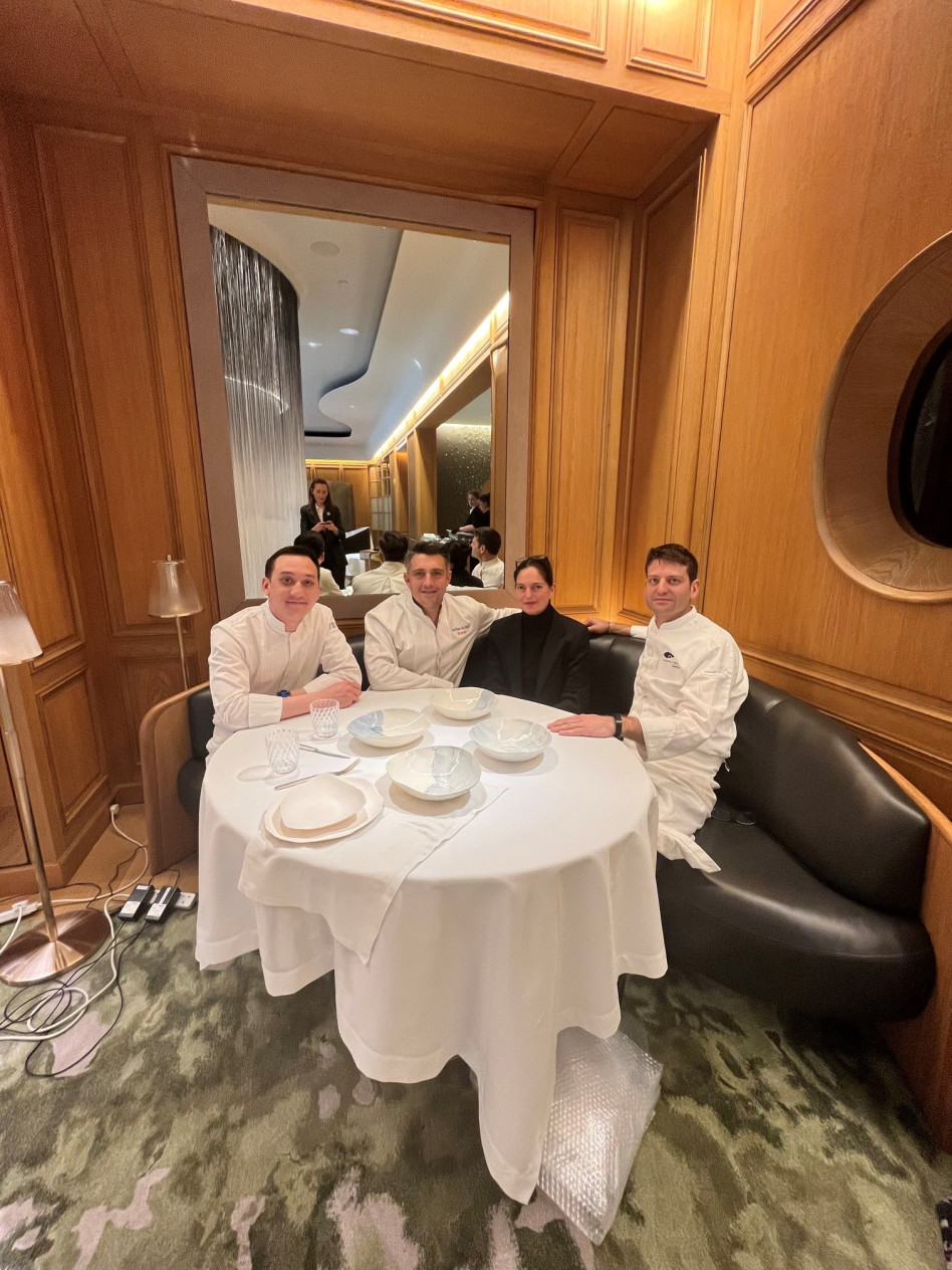 אלברט גובו, ז'אן פיליפ בלונדט, איריס נשר ודגלאס אוברזון (צילום: אניס מאלט)