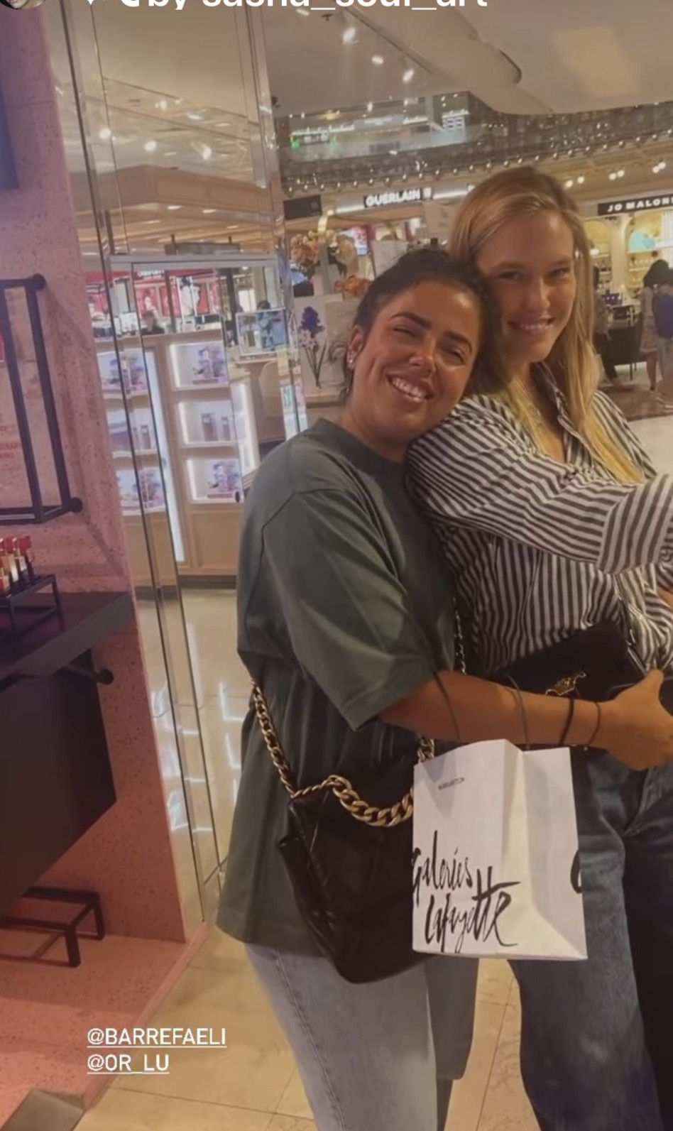 בר רפאלי, אור לוזון (צילום: צילום מסך אינסטגרם)