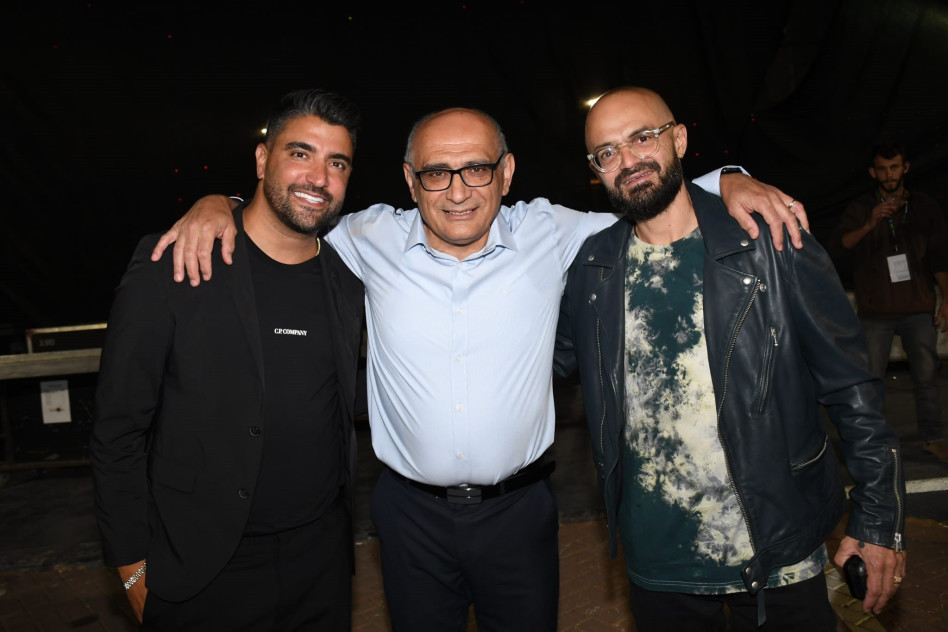 אברהם טל, יוסי סרודי ומשה פרץ (צילום: אביב חופי)