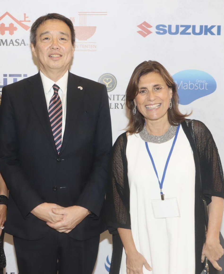 טניה כהן-עוזיאלי ומיזושימה קואיצ'י (צילום: אור גפן)