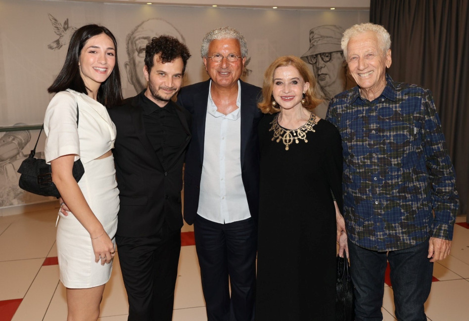 מוני מושנוב, סנדרה שדה, משה אדרי, מיכאל מושנוב, שירן קריחלי (צילום: רפי דלויה)