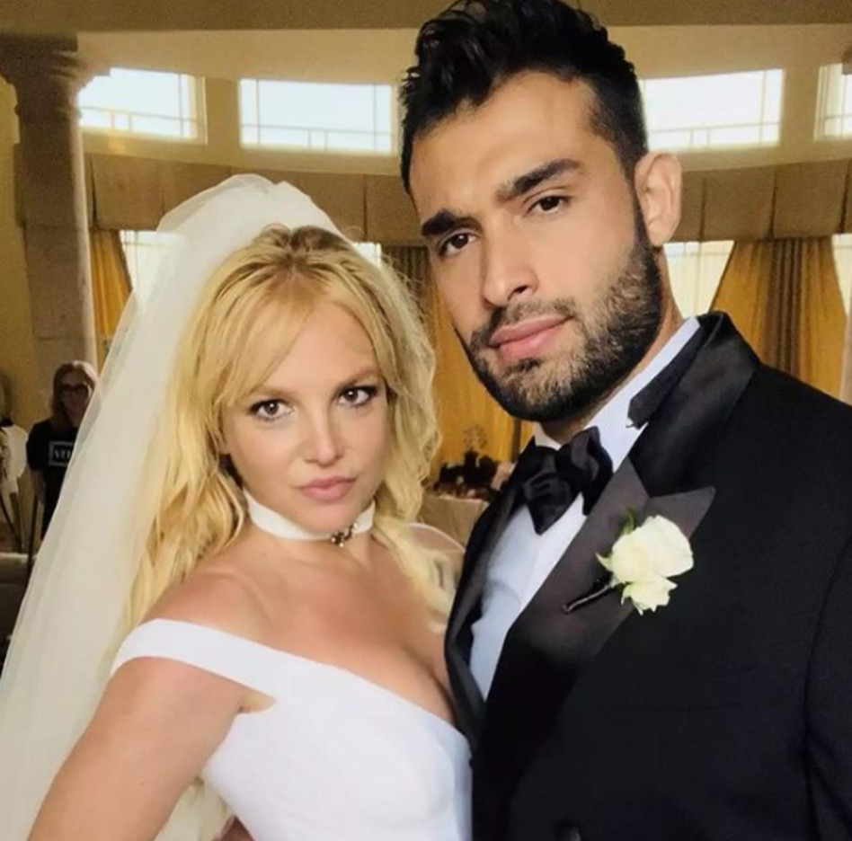 בריטני ספירס, סם אסגרי (צילום: צילום מסך אינסטגרם)