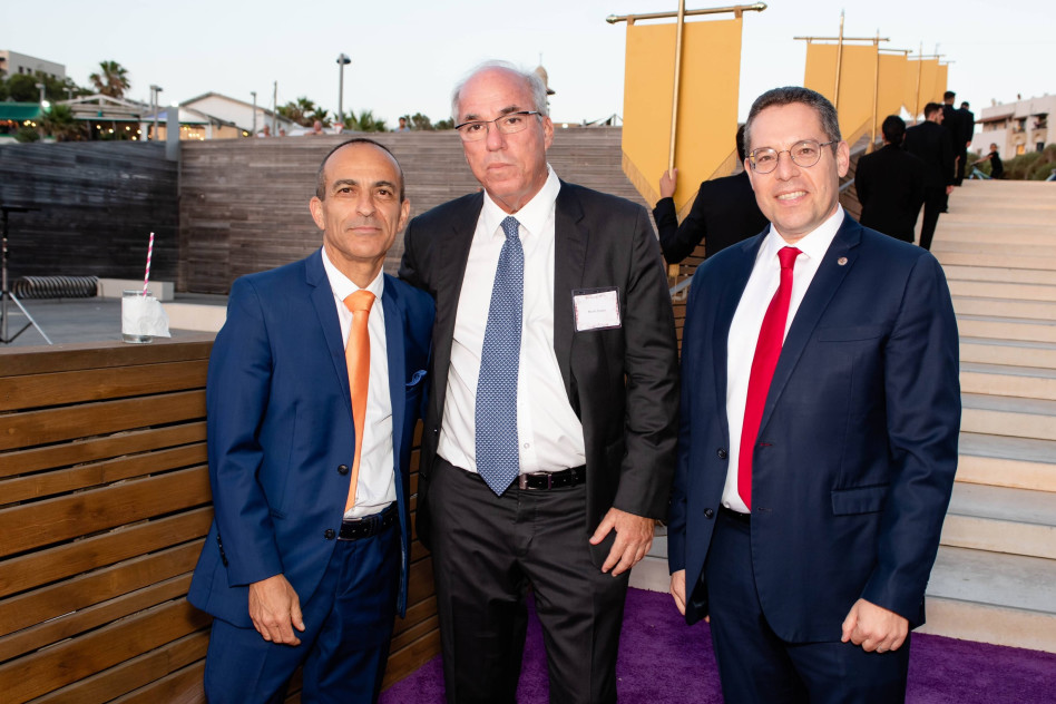 עמוס אלעד, אבי פישר ורוני גמזו (צילום: ערן בארי)