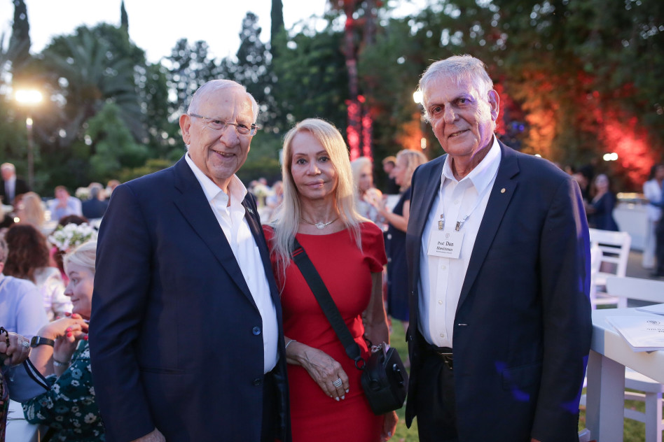 דן שכטמן, שרית צמח וראובן ריבלין (צילום: דוד סאלם - זוג הפקות)