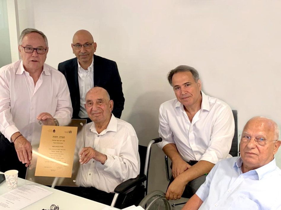 שלמה אליהו, ד''ר גיא רוטקופף, עזרא גבאי, בני גבאי, יאיר המבורגר (צילום: יחצ)