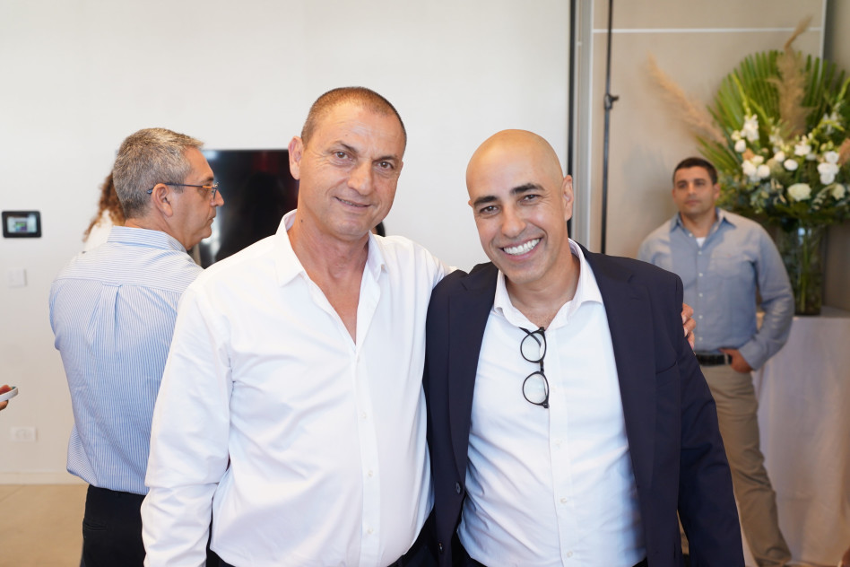 שרון אלון ואיציק דיין (צילום: אפי דור)