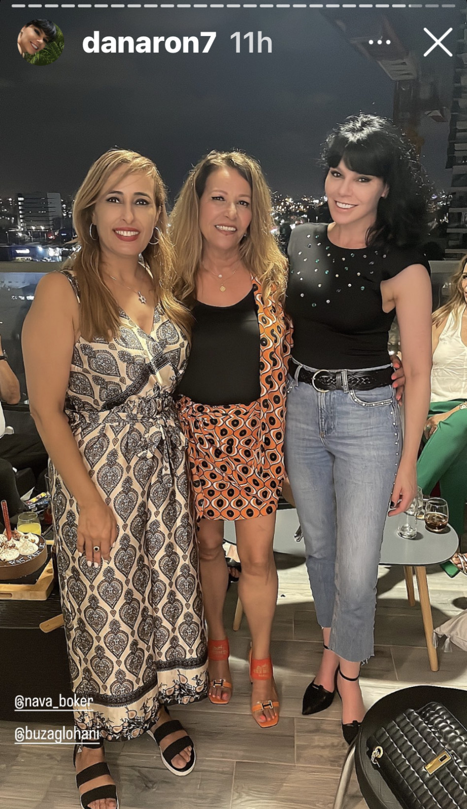 דנה רון, חני בוזגלו, נאוה בוקר (צילום: צילום מסך אינסטגרם)